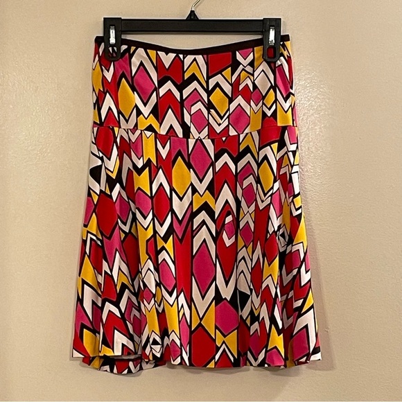 DIANE VON FURSTENBERG NWOT Fez Silk Skirt in Zambeze Graphic Multi - Picture 5 of 9